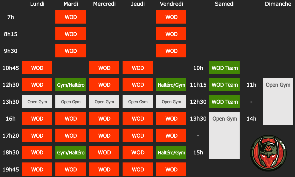 Planning CrossFit Haekkun